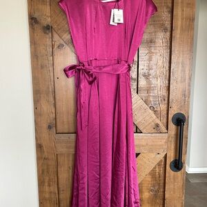 Elegant Pink Maxi Dress